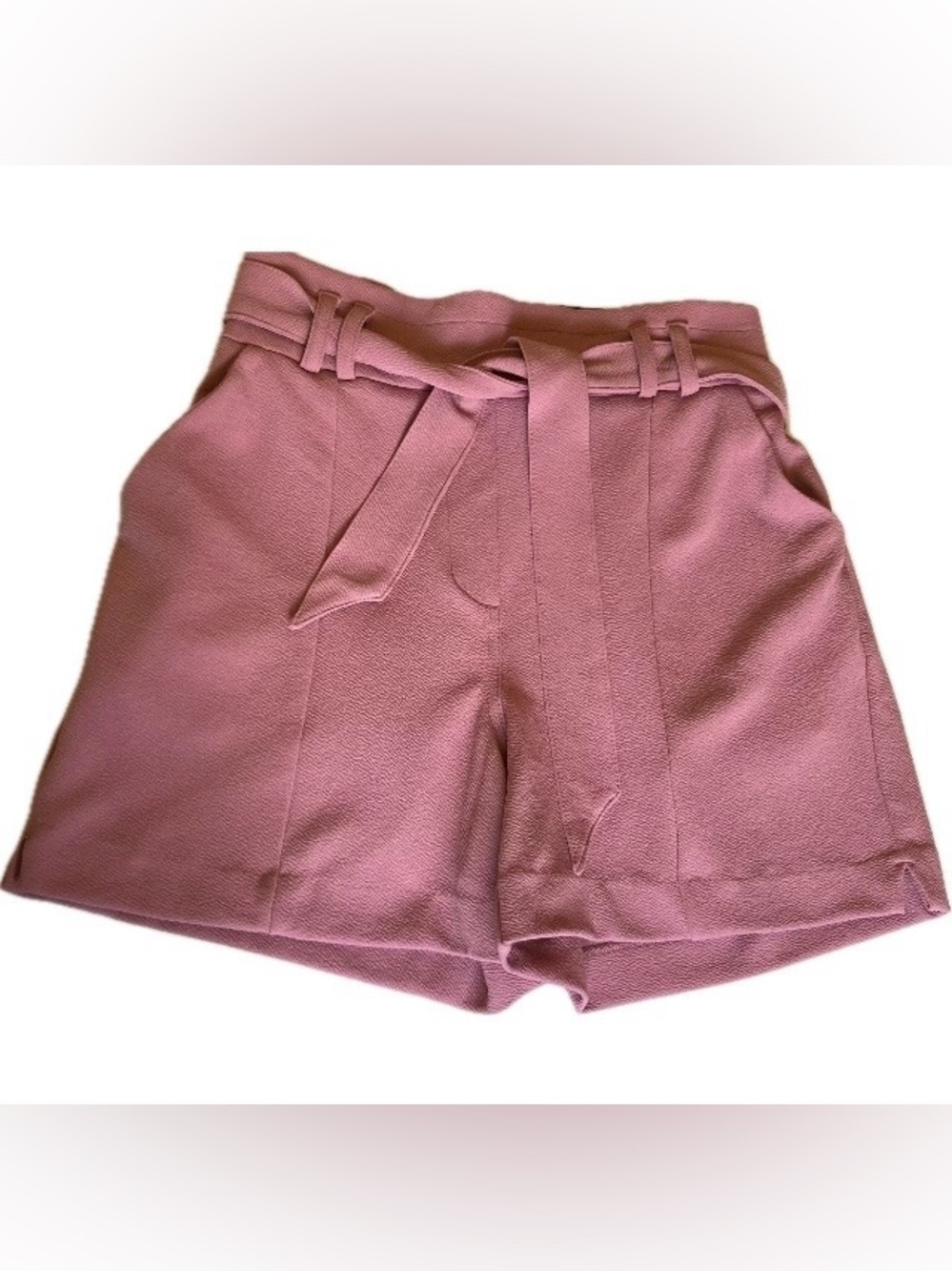 NWT MAURICES Paperbag Waist Rose Pink Belted Women’s Shorts
Pull On Textured